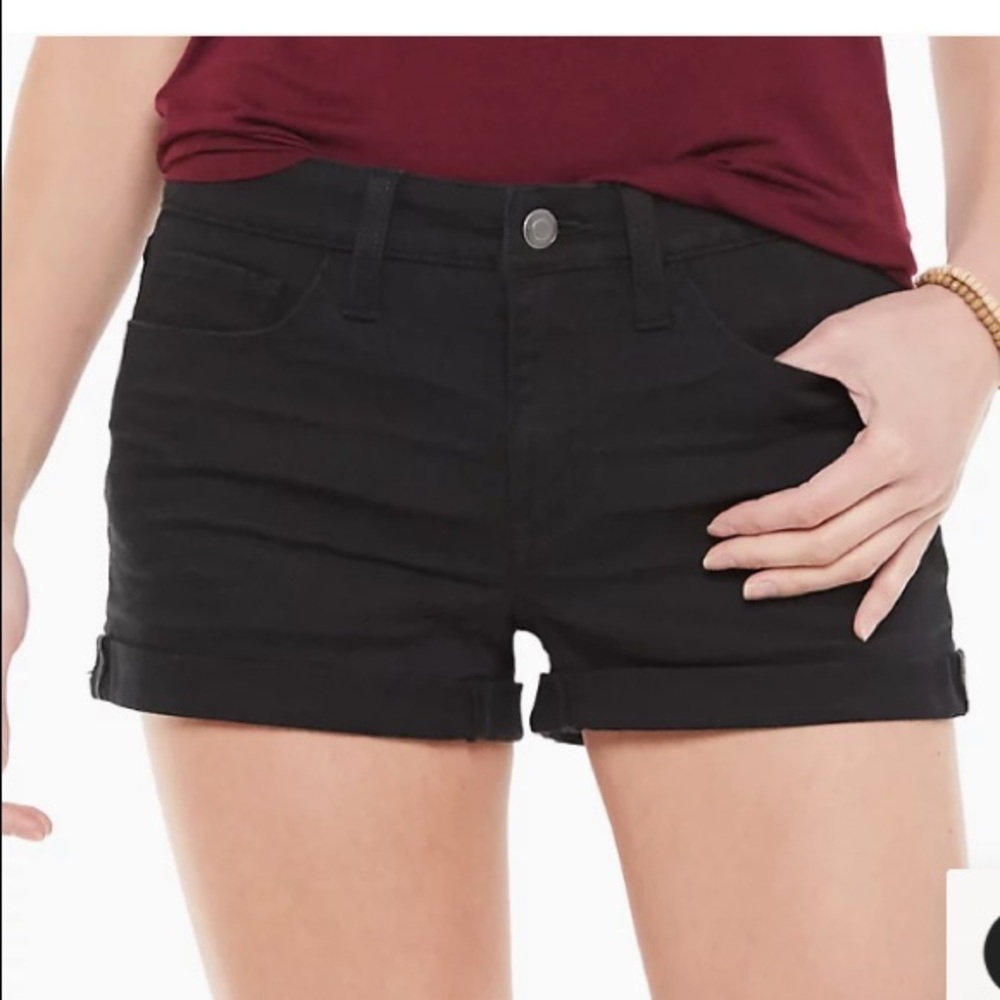 SO Black Jean Shorts